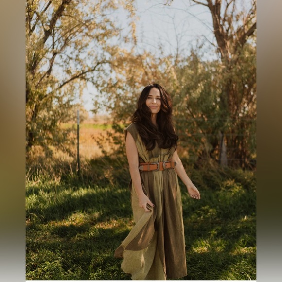 Double Western Leather Belt - Picture 5 of 5